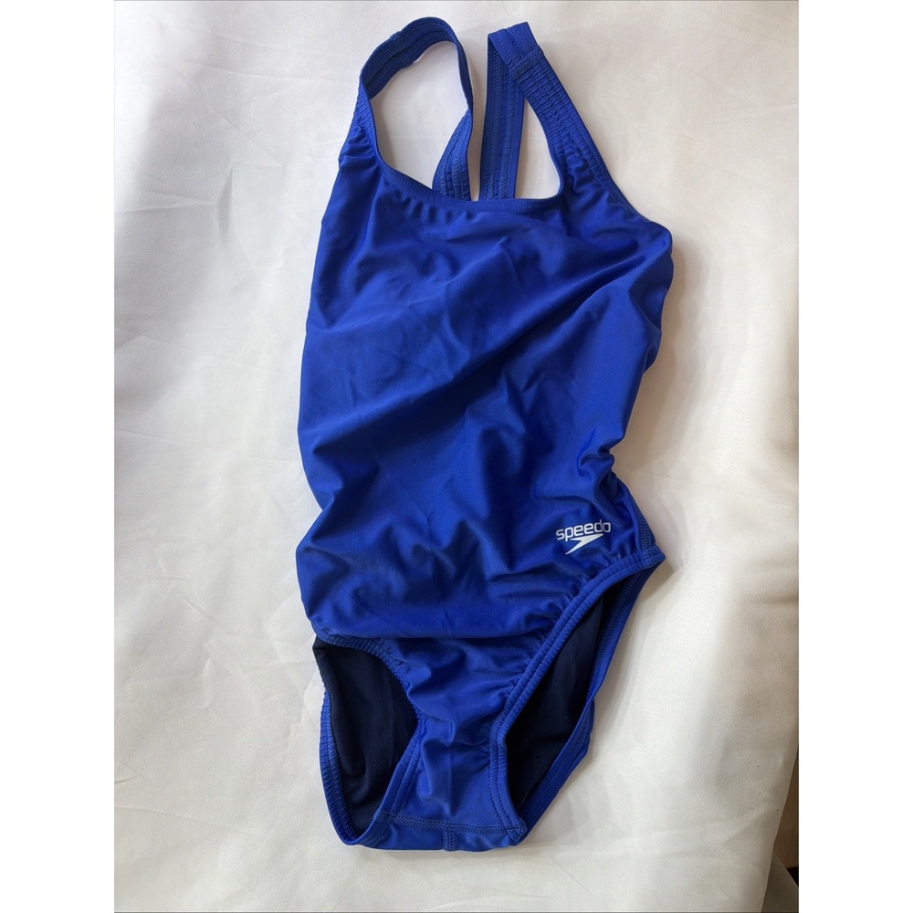 Speedo Pro LT Team Navy Blue Adult One Piece Swimsuit Women's Size 28 NWOT